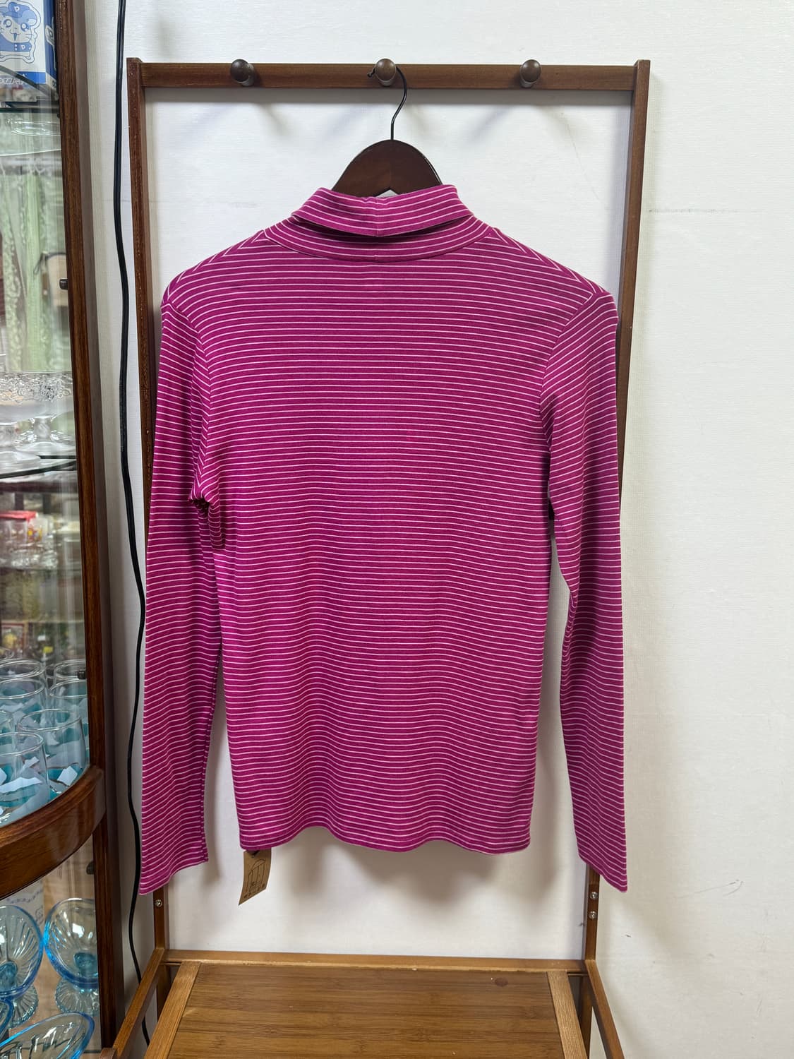 빈티지 스트라이프 목폴라 상품이미지2