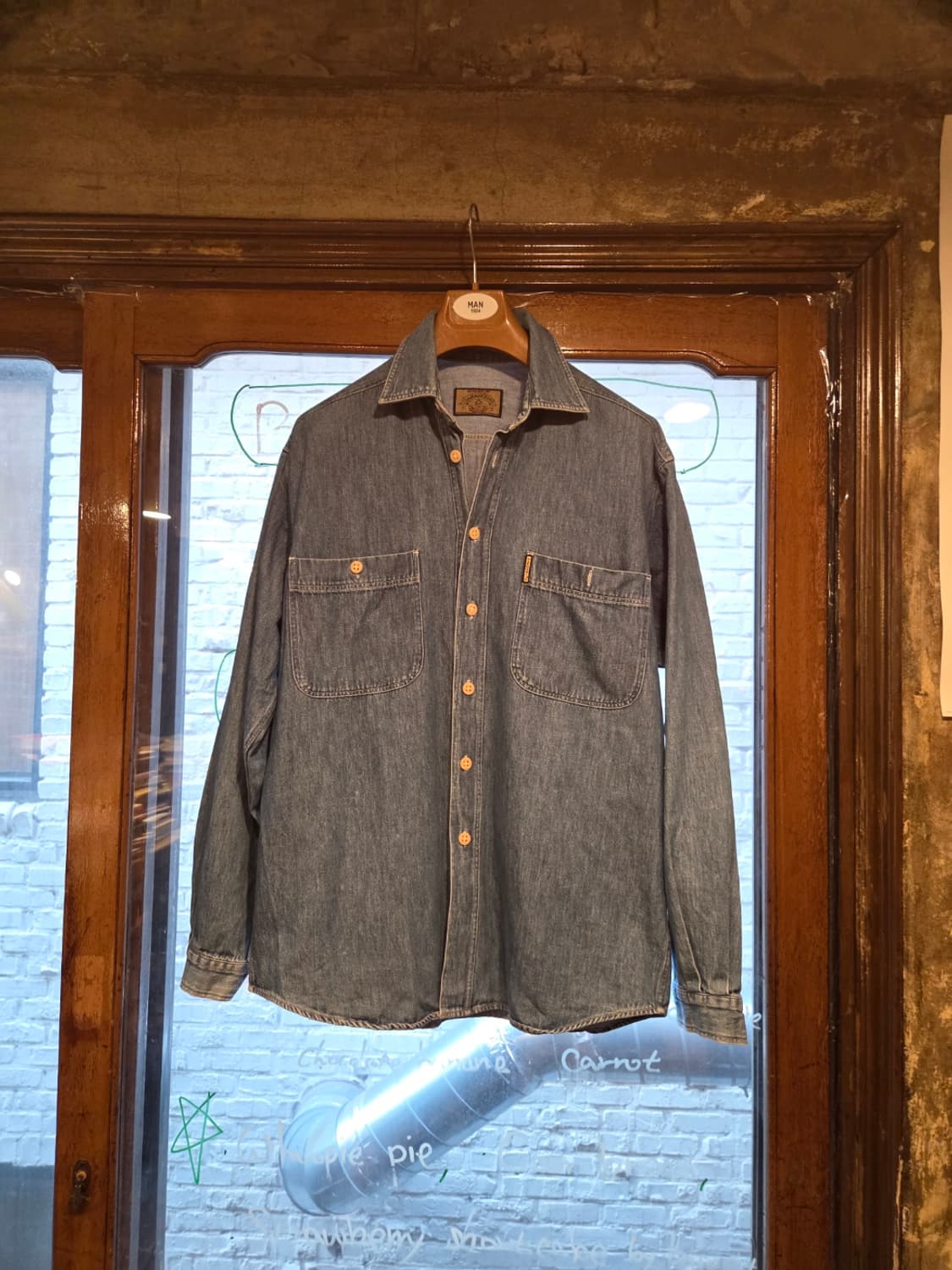 90'S 아르마니진 데님셔츠  상품이미지2