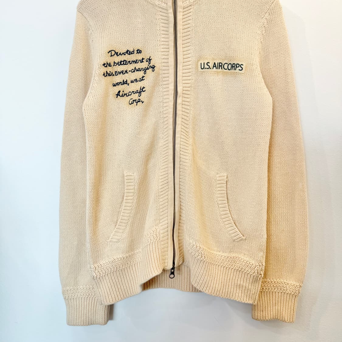 아비렉스 아이보리 집업 상품이미지3