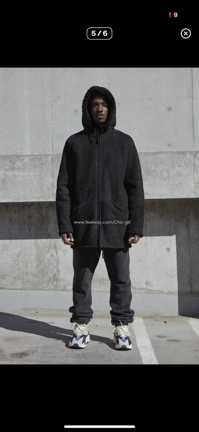 이지 시즌5 롱 후드 무스탕 자켓 상품이미지7