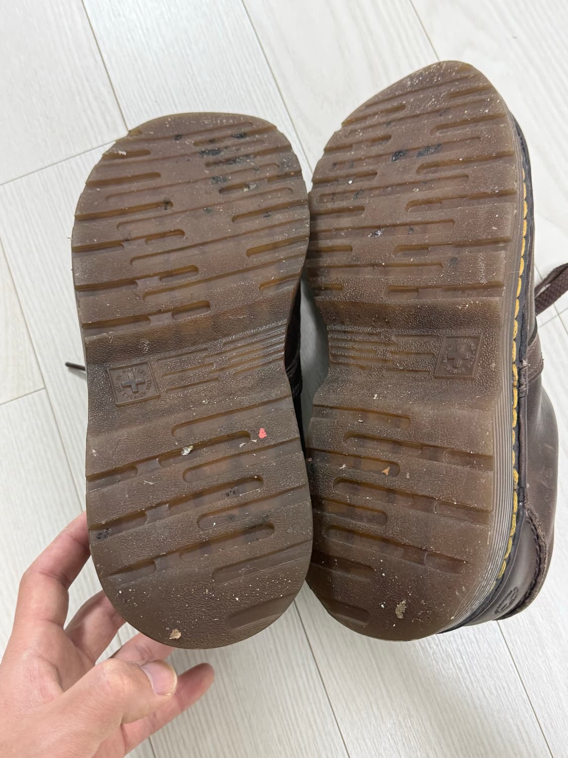 90-00s 닥터마틴 유팁 청키슈즈 EU 43 브라운 상품이미지4