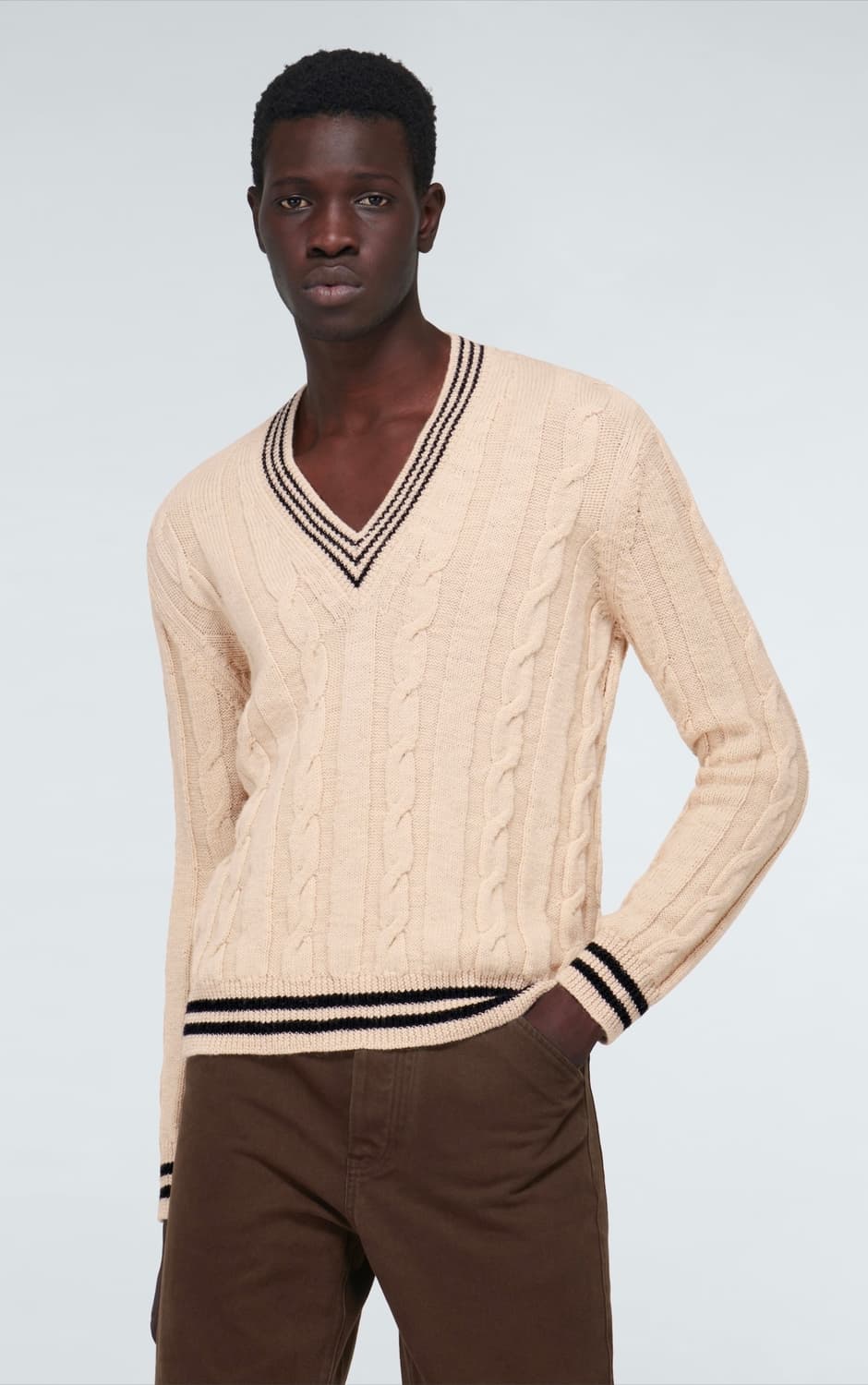 드리스반노튼 manus 브이넥 스웨터 상품이미지2