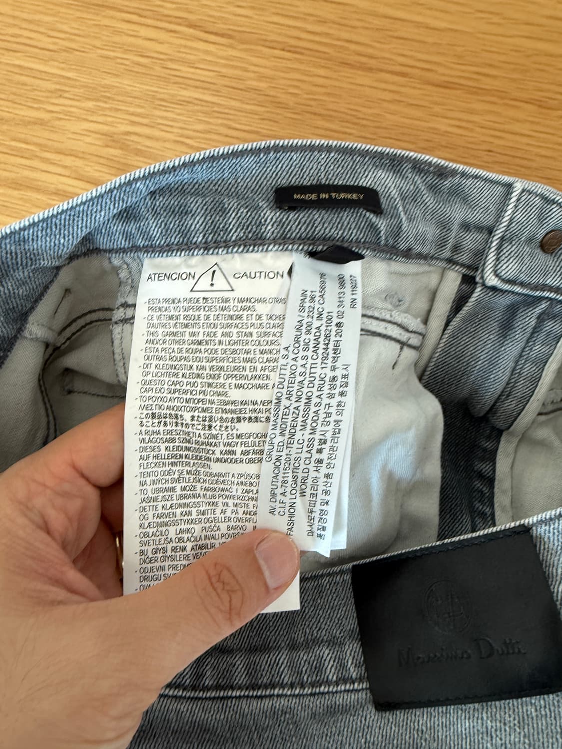 마시모두띠(Massimo Dutti) 그레이 데님 팬츠 상품이미지8