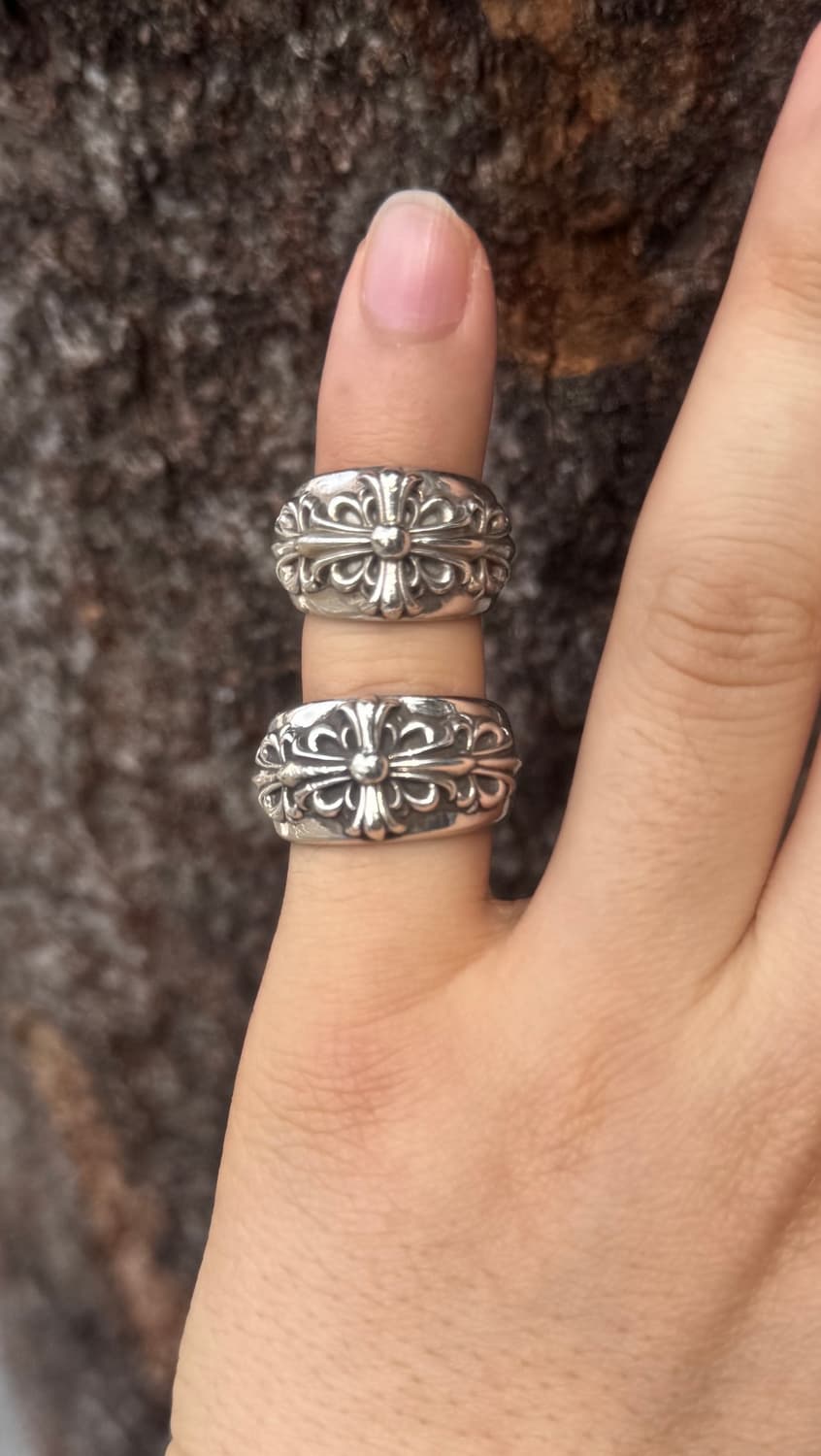 크롬하츠 더블 플로랄 크로스링 v2 상품이미지10