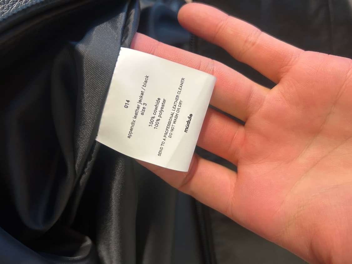 머듈 014 레더 자켓 3 상품이미지3