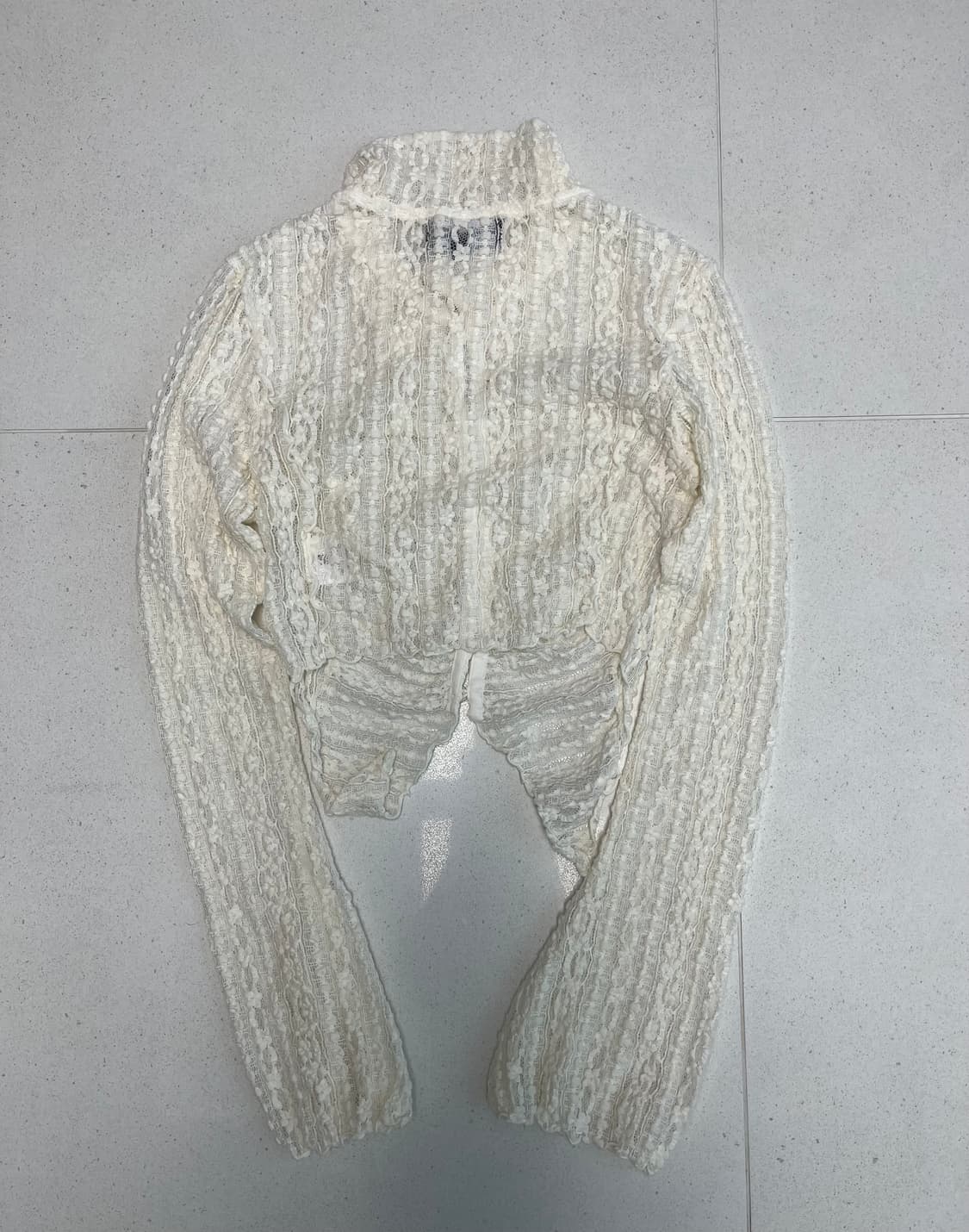 익스파이어드걸 클로이 레이스 블라우스 크림 상품이미지4