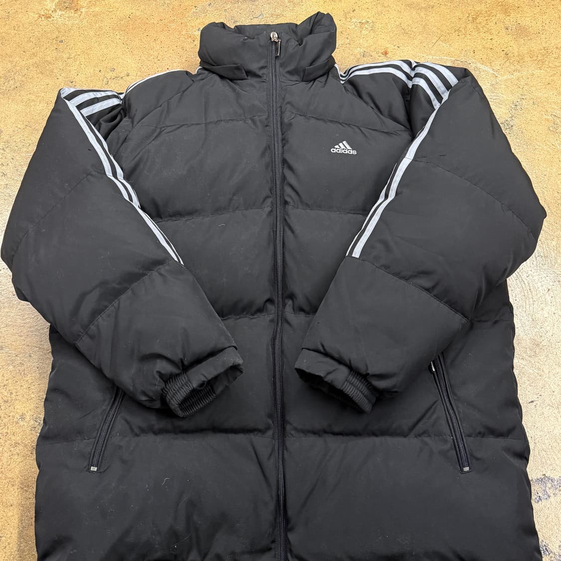 [정품/95] 아디다스 삼선 블랙 패딩 점퍼 b8 상품이미지2