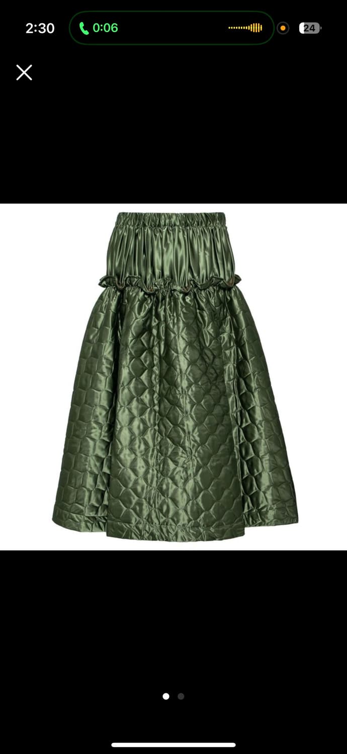 꼼데가르송 느와 케이 니노미어 퀼팅 스커트 상품이미지1