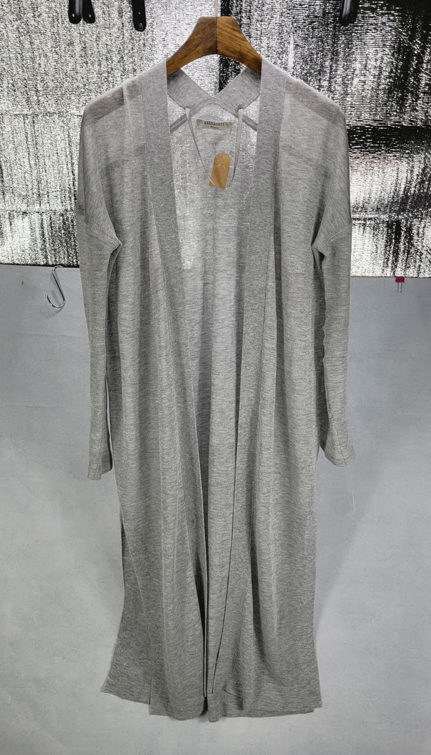ALLSAINTS 롱 가디건 그레이 상품이미지1