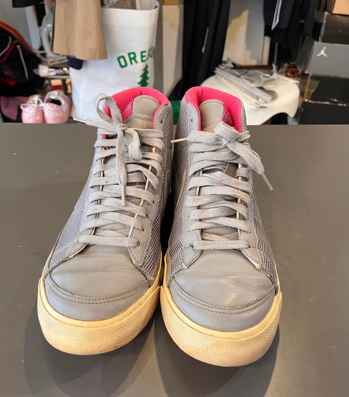 나이키 블레이저 미드 그레이 핑크 (285mm)  상품이미지5