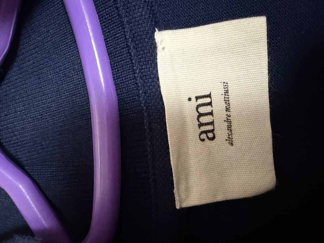 아미 스몰 하트 로고 폴로 셔츠 노틱 블루 상품이미지4