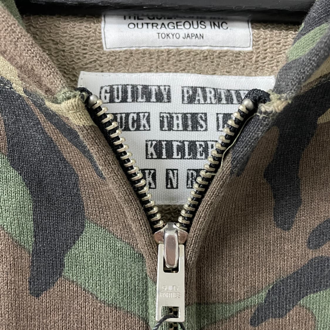 와코마리아 밀리터리 후드 집업 S 상품이미지9