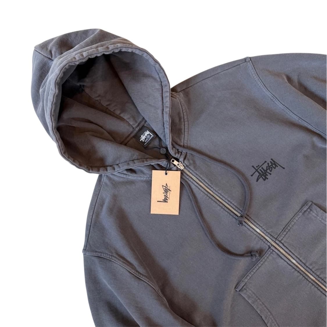 스투시 피그먼트 후드집업 상품이미지1