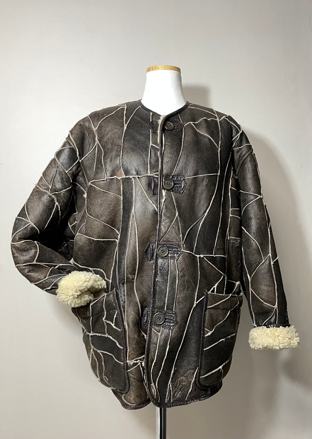 80‘s 이세이미야케 Hai 램스킨 무스탕  상품이미지3