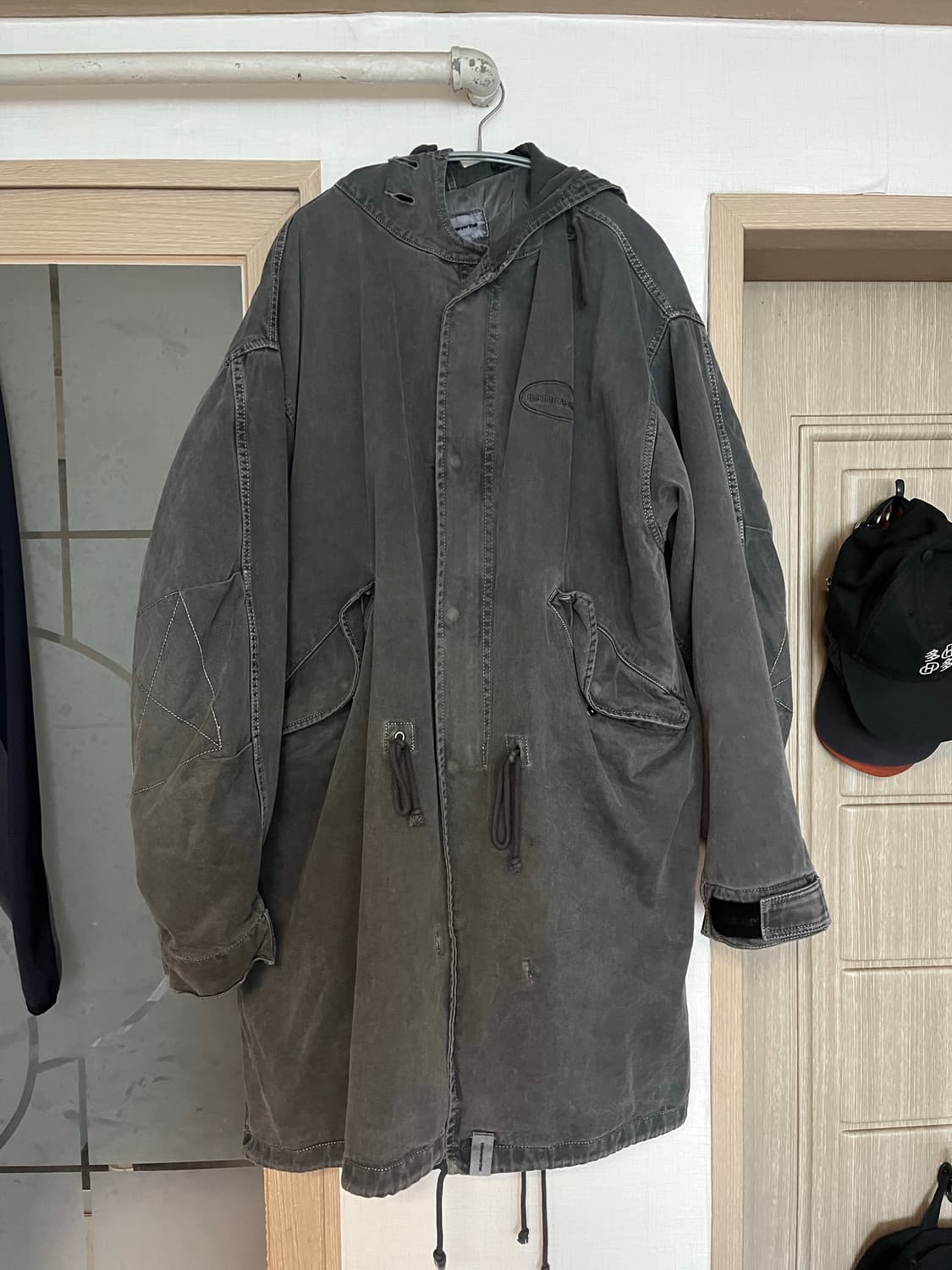 디네댓 워시드 오버핏 야상 상품이미지1