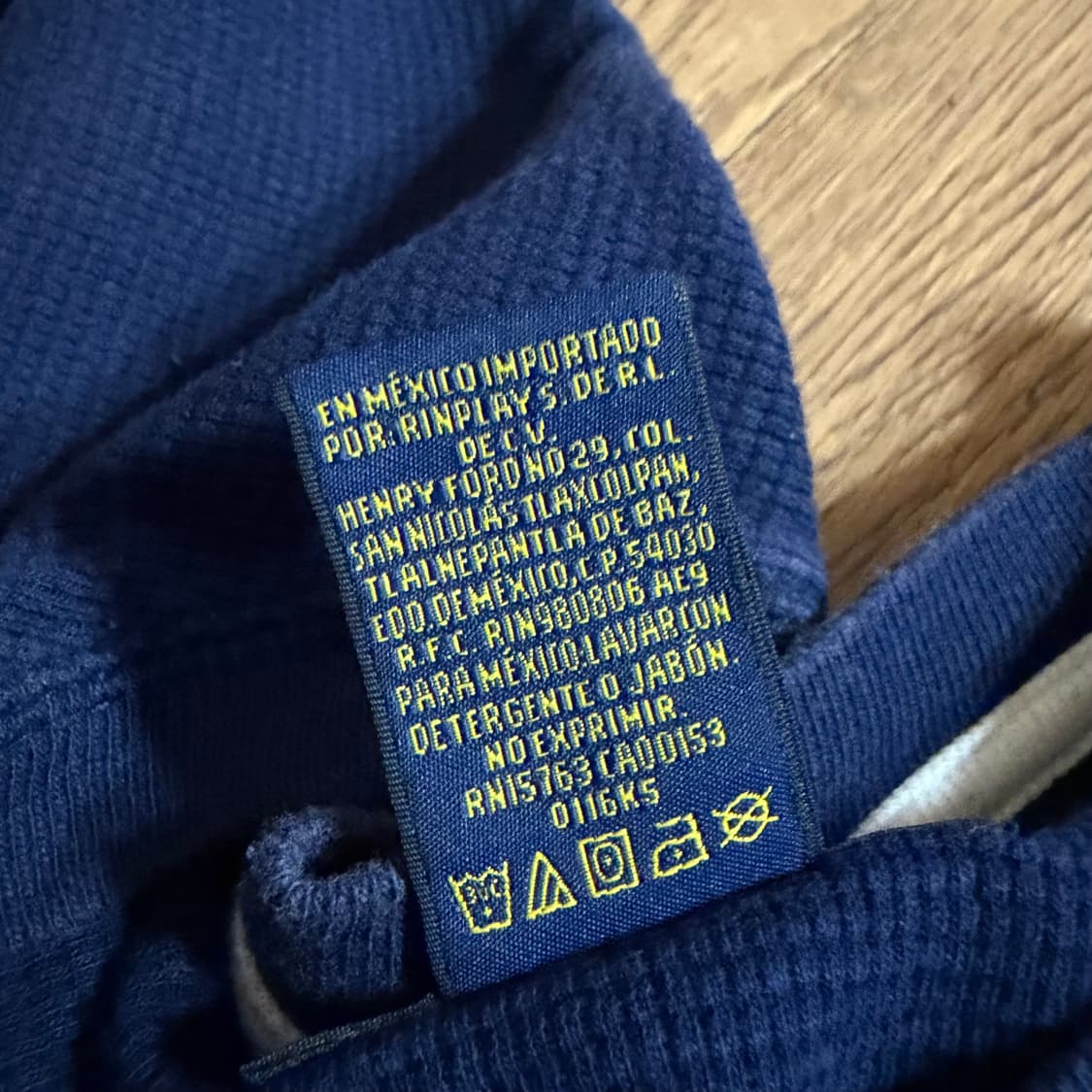폴로 랄프로렌 딥네이비 와플 반팔 티셔츠 상품이미지3