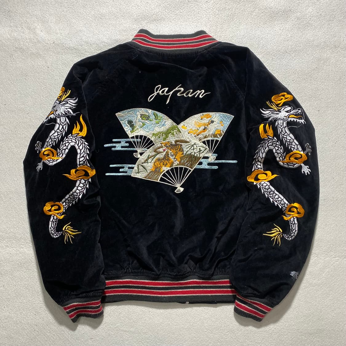 휴스턴 제펜 리버시블 벨벳 수베니어 스카쟌 상품이미지2