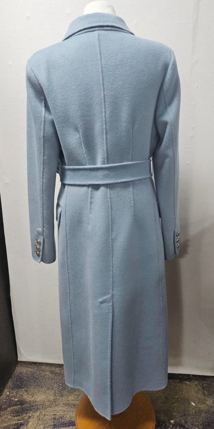 줄로그  하늘색 울 롱 코트 S 상품이미지3