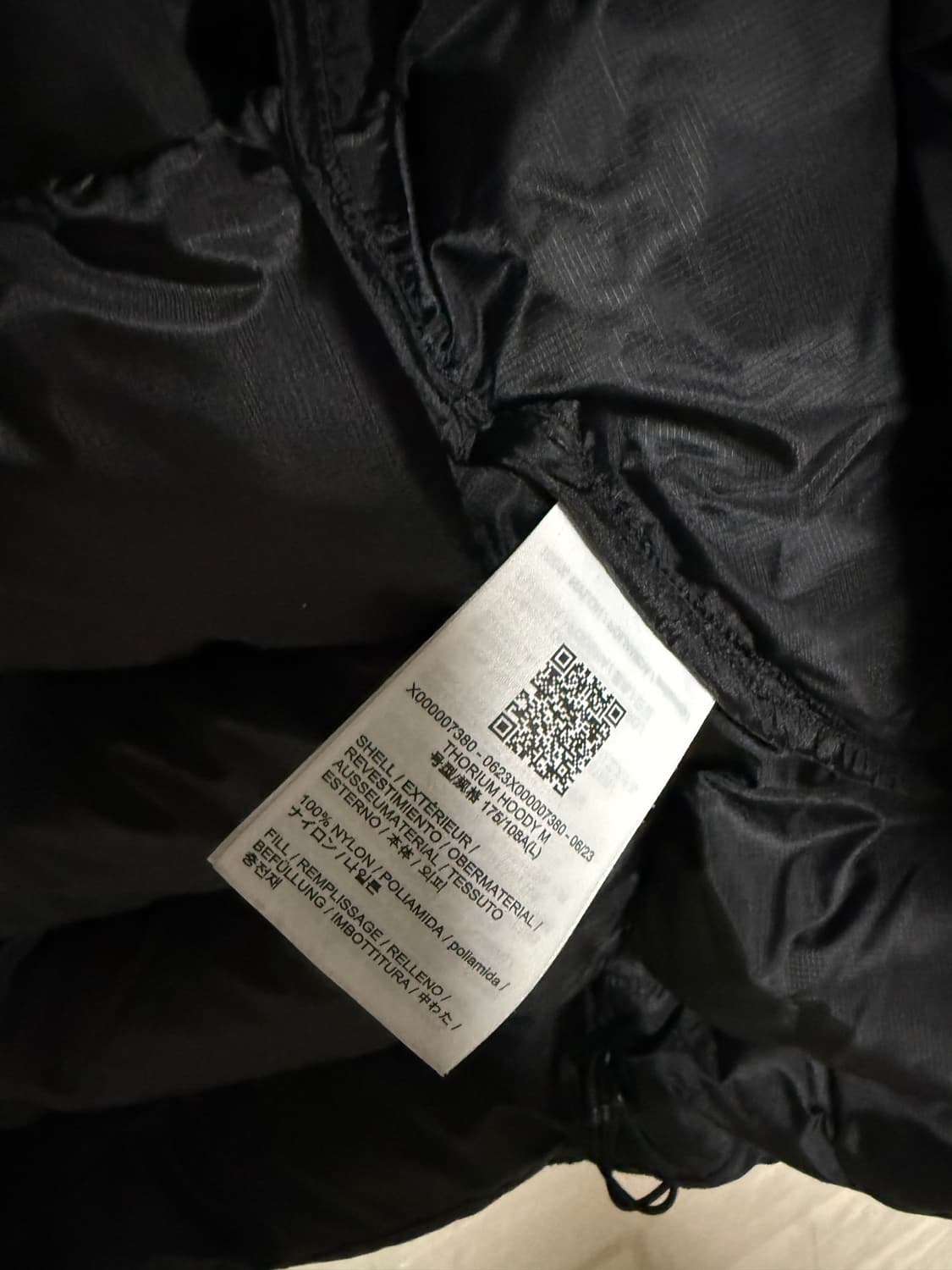 토륨 후디 블랙 23fw L 사이즈 상품이미지2