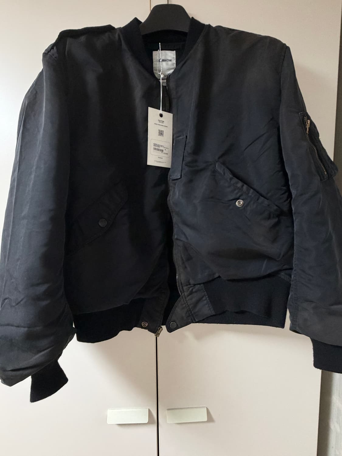 [새상품]bowwow 플라이트 자켓 블랙 XL 상품이미지4