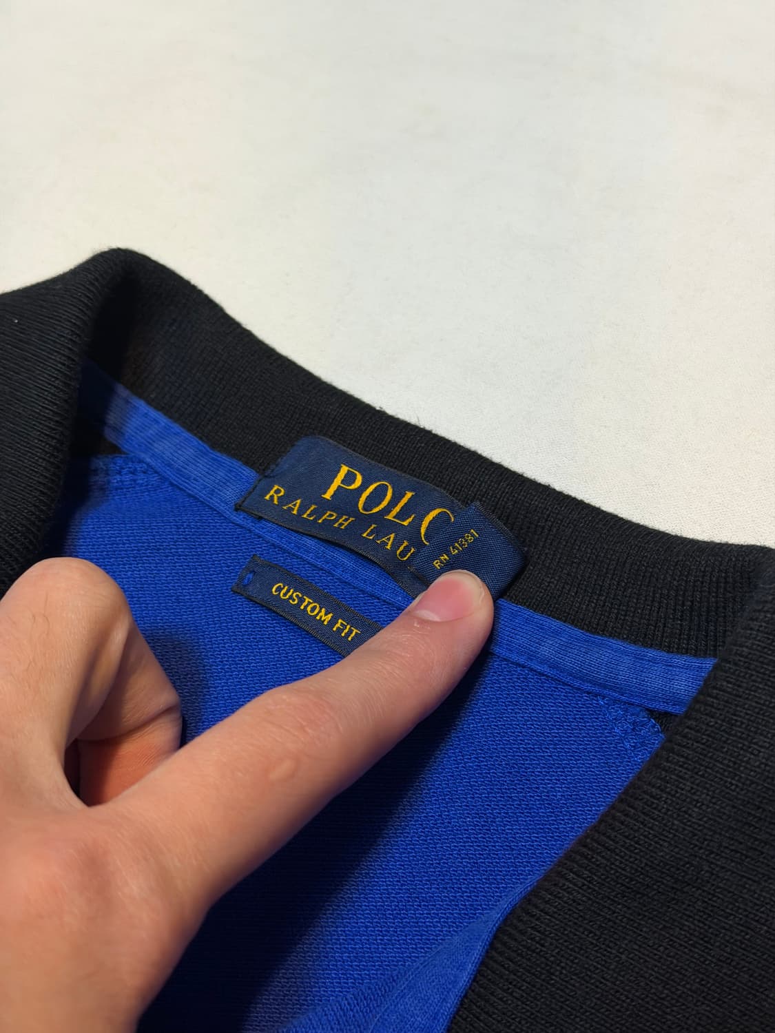 폴로 랄프로렌 빅포니 치프키프 USA 레이싱 카라티 블루 상품이미지3