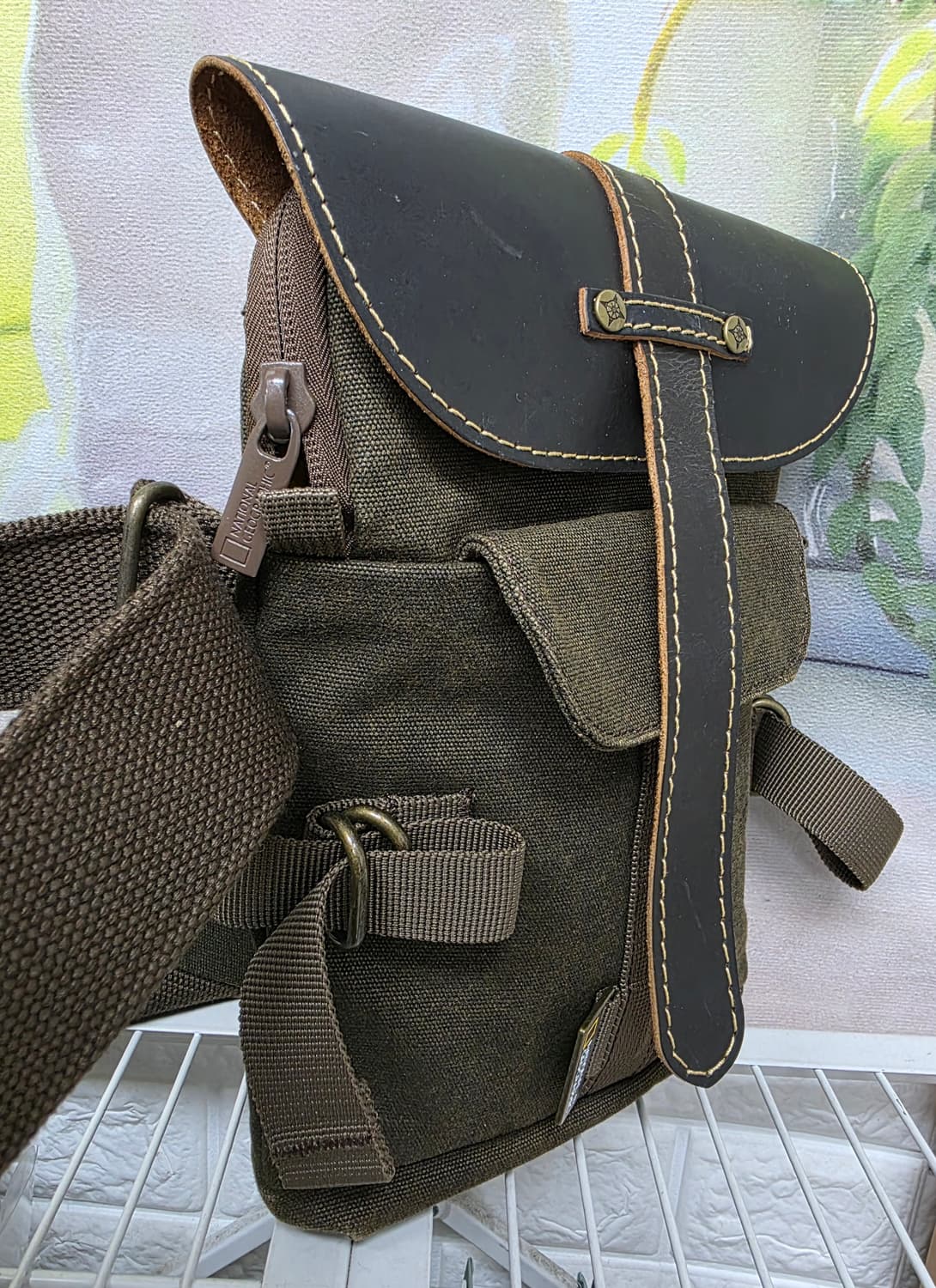 내셔널지오그래픽 스몰 슬링백 크로스백 캔버스백 BF31 상품이미지5