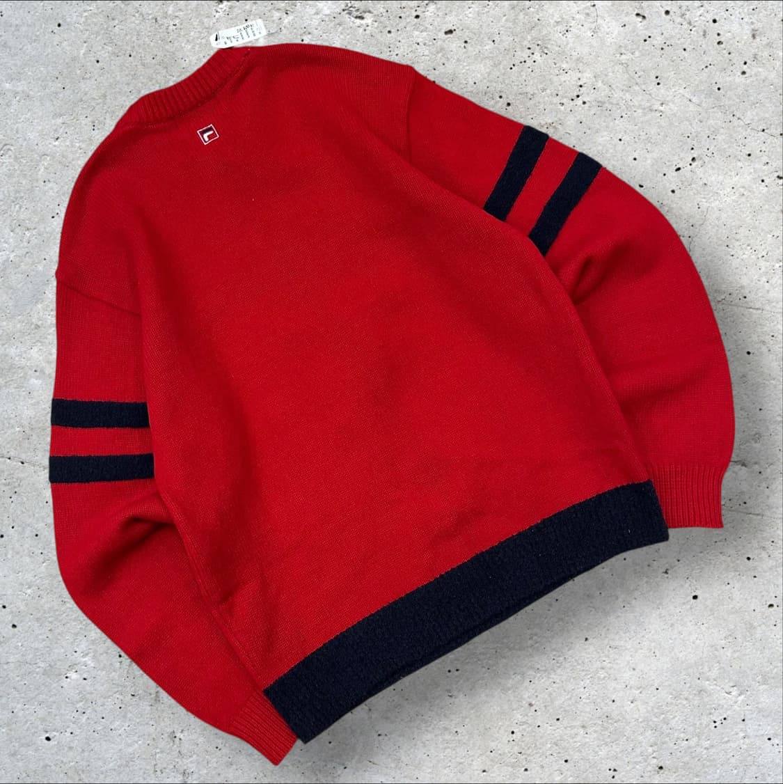 [95] 90s 휠라 FILA 레드 니트 스웨터 A750 상품이미지2