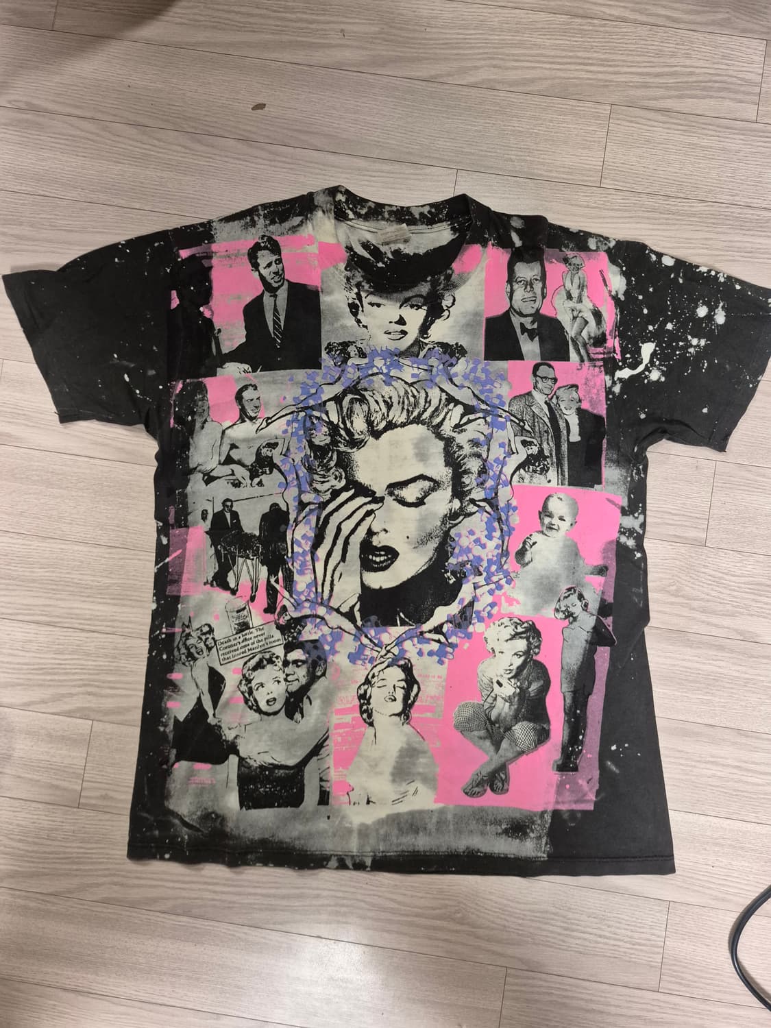 90's made in USA  Stedman 마를린먼로 그래픽 티셔츠 상품이미지1