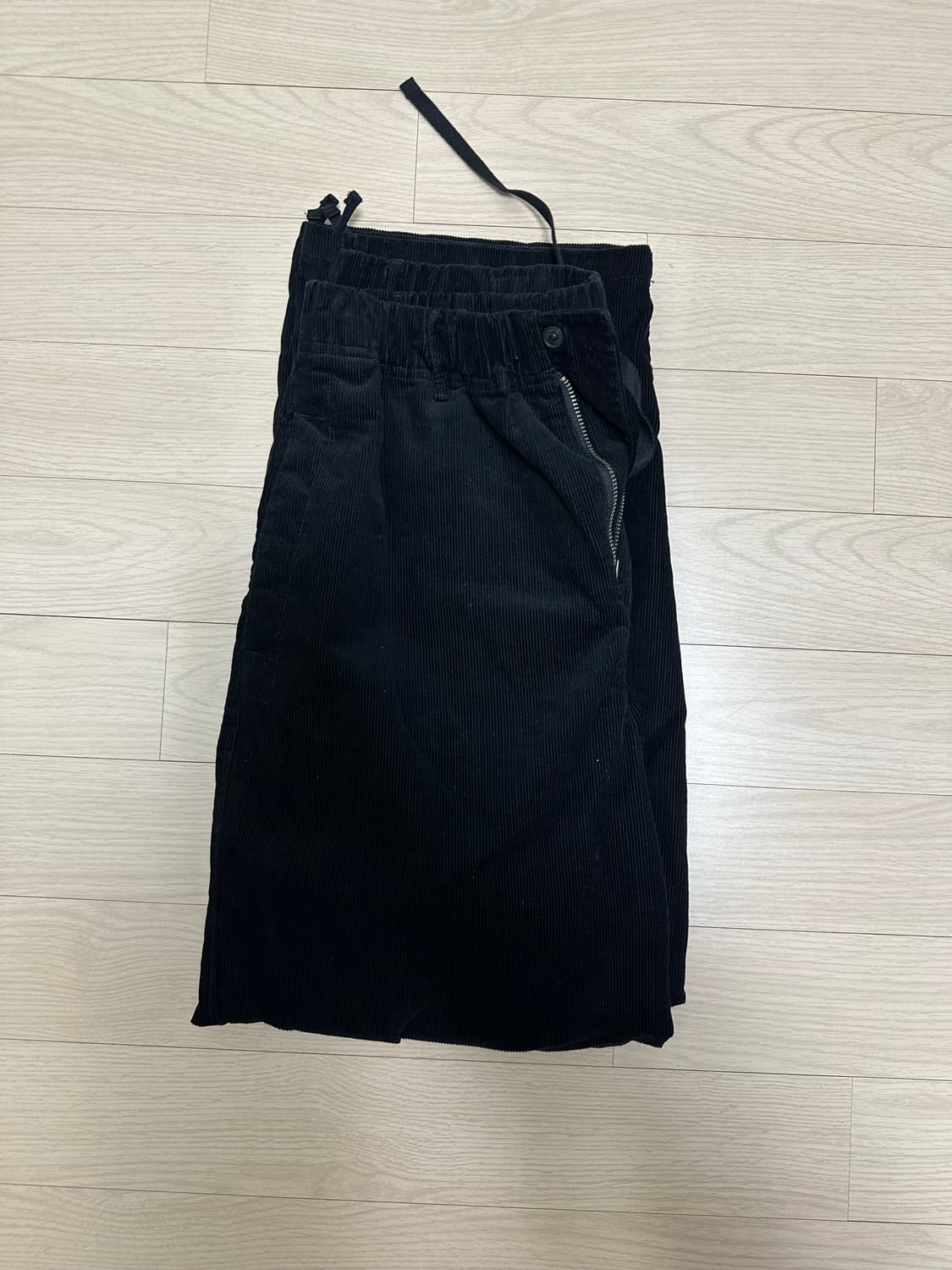 [M]유니클로 코듀로이 팬츠 블랙 상품이미지2