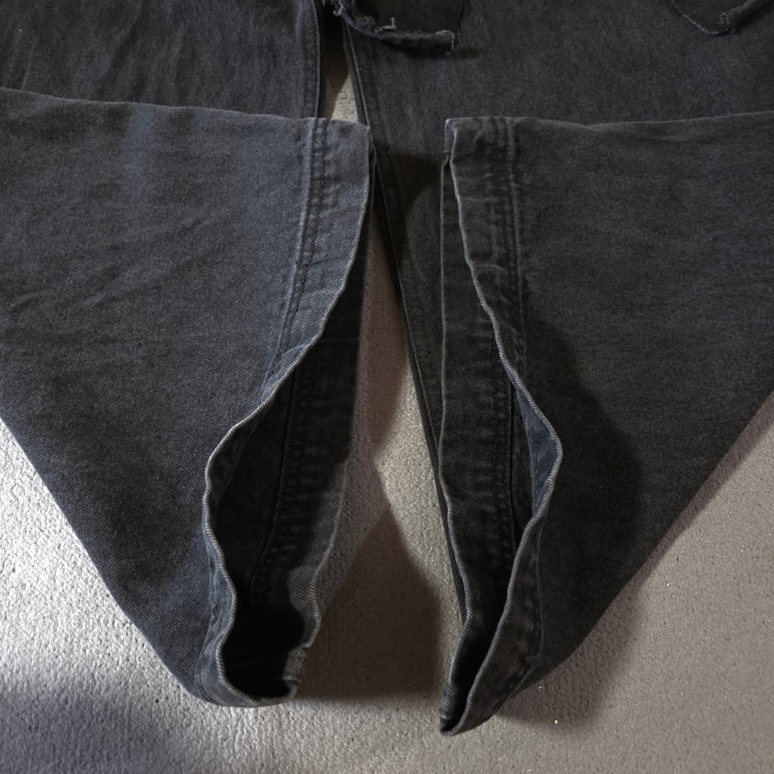BLR 비엘알 디스트로이드 빈티지 더블 데님 팬츠 L 상품이미지6