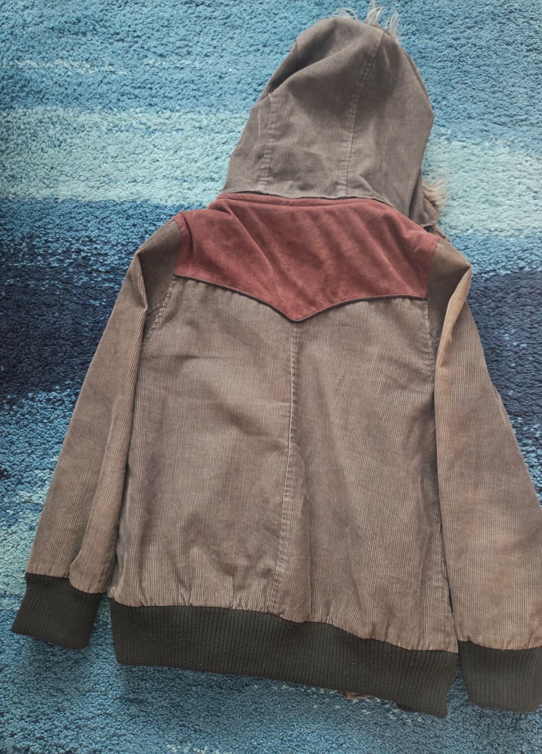 일본 빈티지 후드 퍼  코듀로이 자켓 M사이즈 상품이미지5