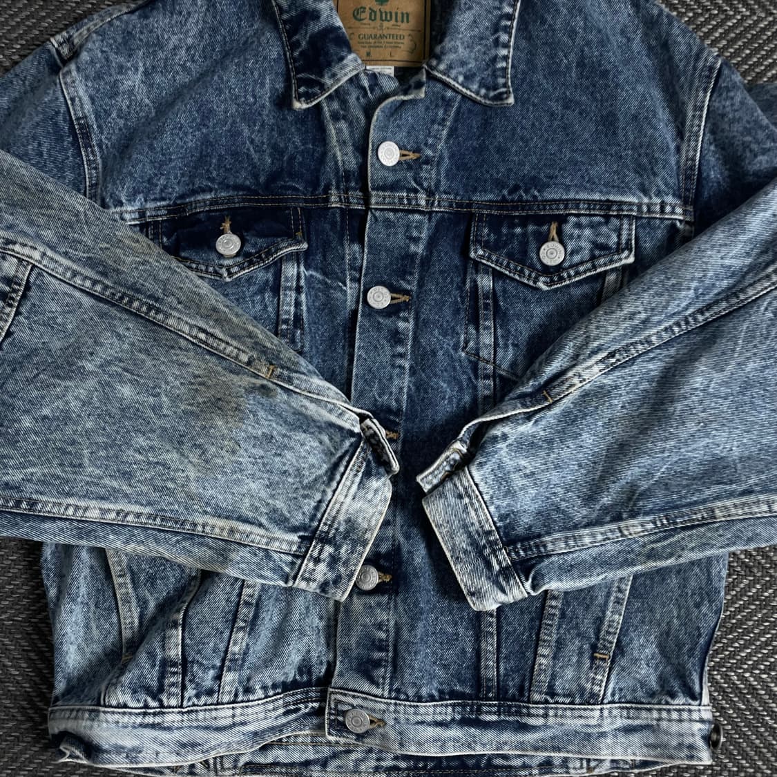 00s 에드윈 USA 오리지날 데님 트러커 자켓o 3497 상품이미지4