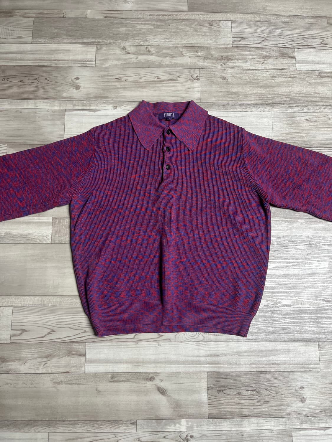 비슬로우 믹스 컬러 코랄 니트  상품이미지1