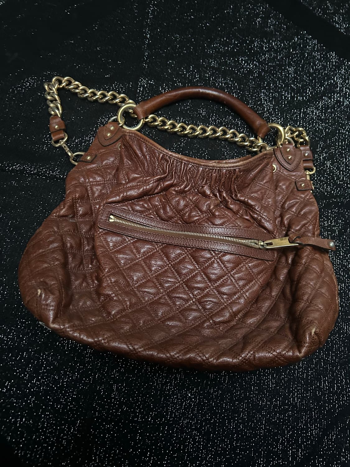 *Rare* 2000s MARC JACOBS 브라운 레더 숄더백 상품이미지2