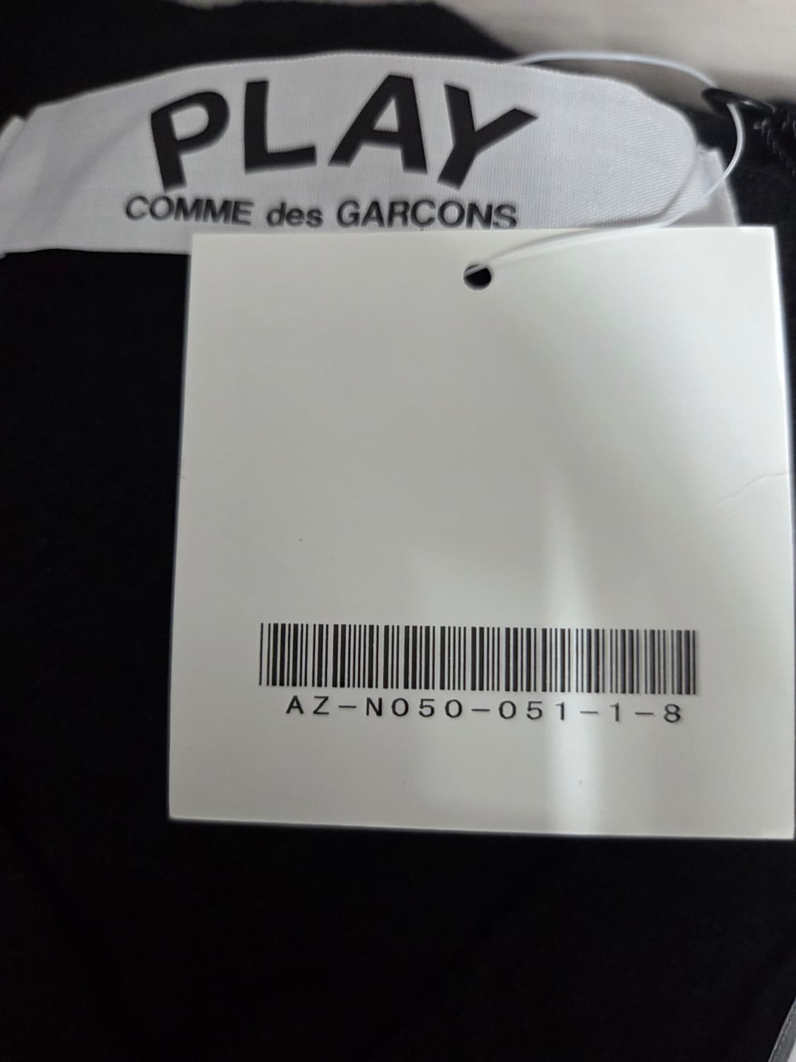 꼼데가르송 플레이 블랙 가디건 금장 하트 xl 상품이미지3