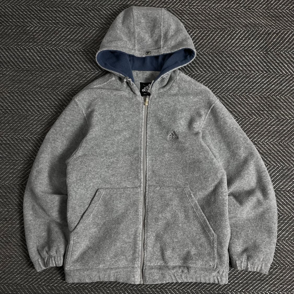 00s 아디다스 올드스쿨 플리스 후드 자켓 y 2885 상품이미지3