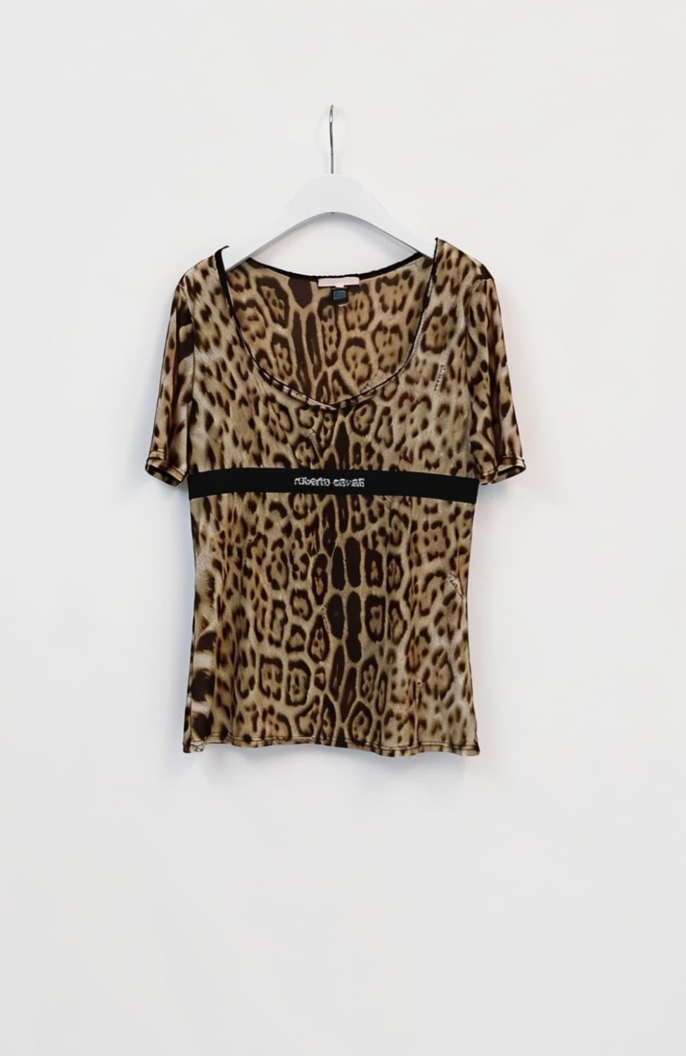 [Roberto Cavalli] 이탈리아제 레오파드 프린트 반팔 티 상품이미지1