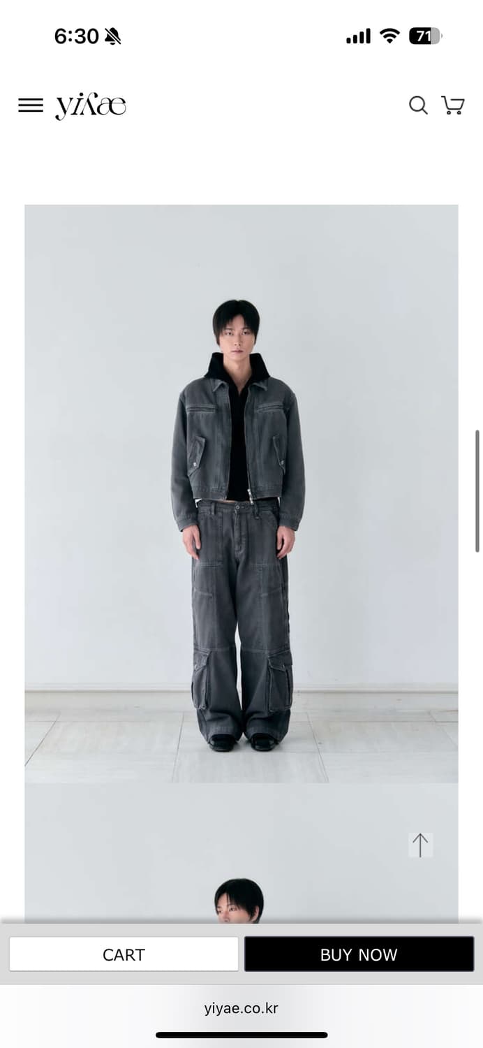 yiyae 데님 셋업 상품이미지1