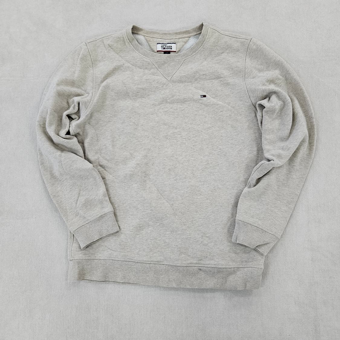 [L/G] 타미힐피거 기모 베이지 스몰로고 맨투맨 0115YH1 상품이미지2