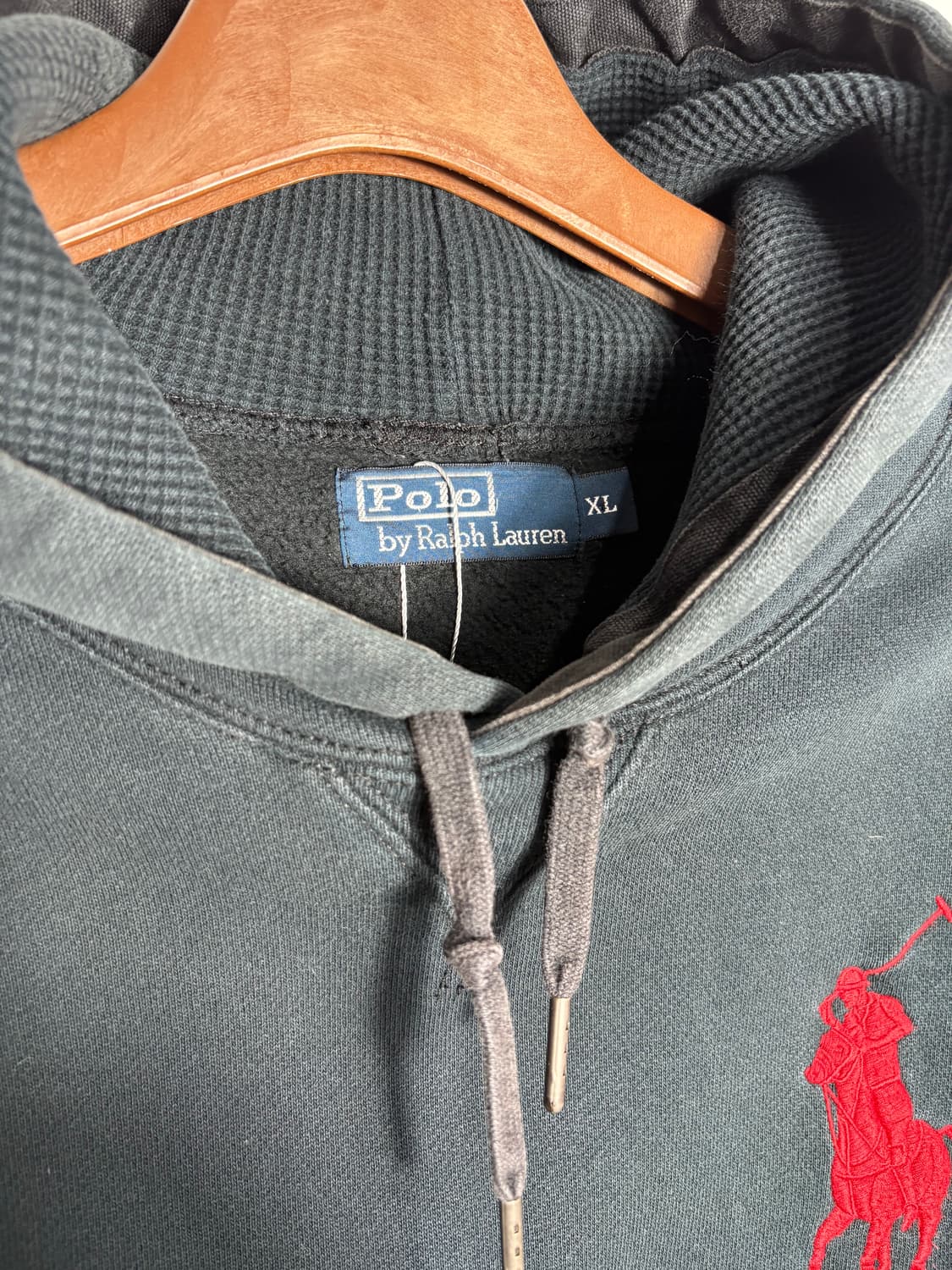 Polo 폴로 빅포니 블랙 후드 티셔츠 상품이미지4