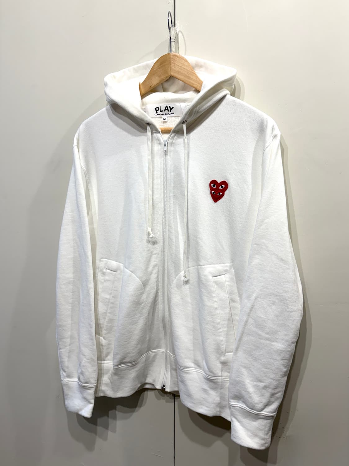 꼼데가르송 더블 와펜 후드집업 상품이미지1