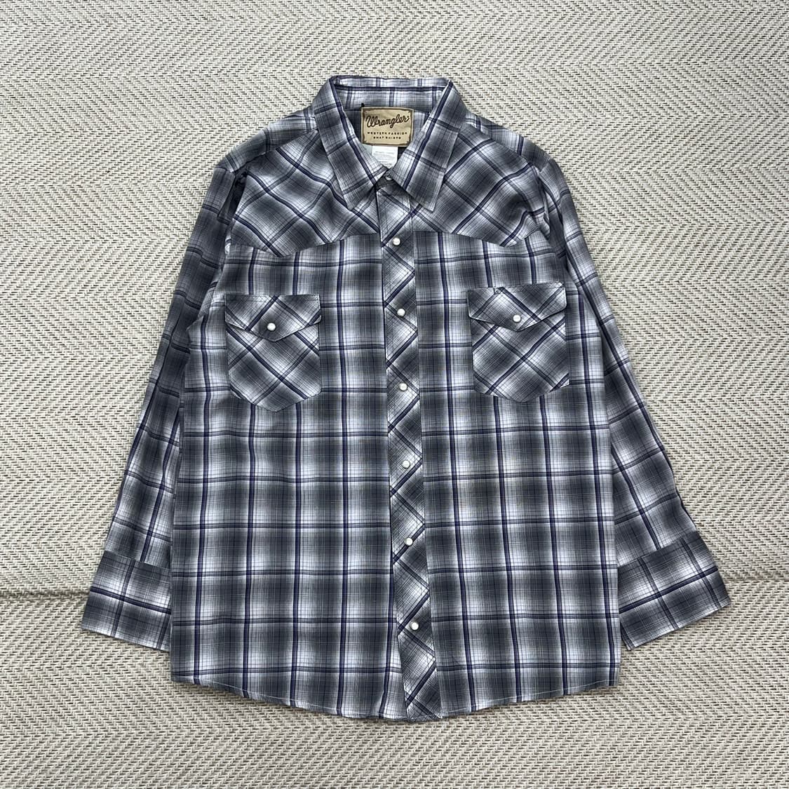 랭글러 웨스턴 체크셔츠 r2272 f 상품이미지1