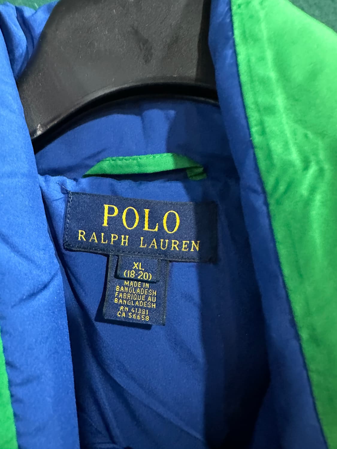 폴로 푸퍼패딩 그린XL 상품이미지3