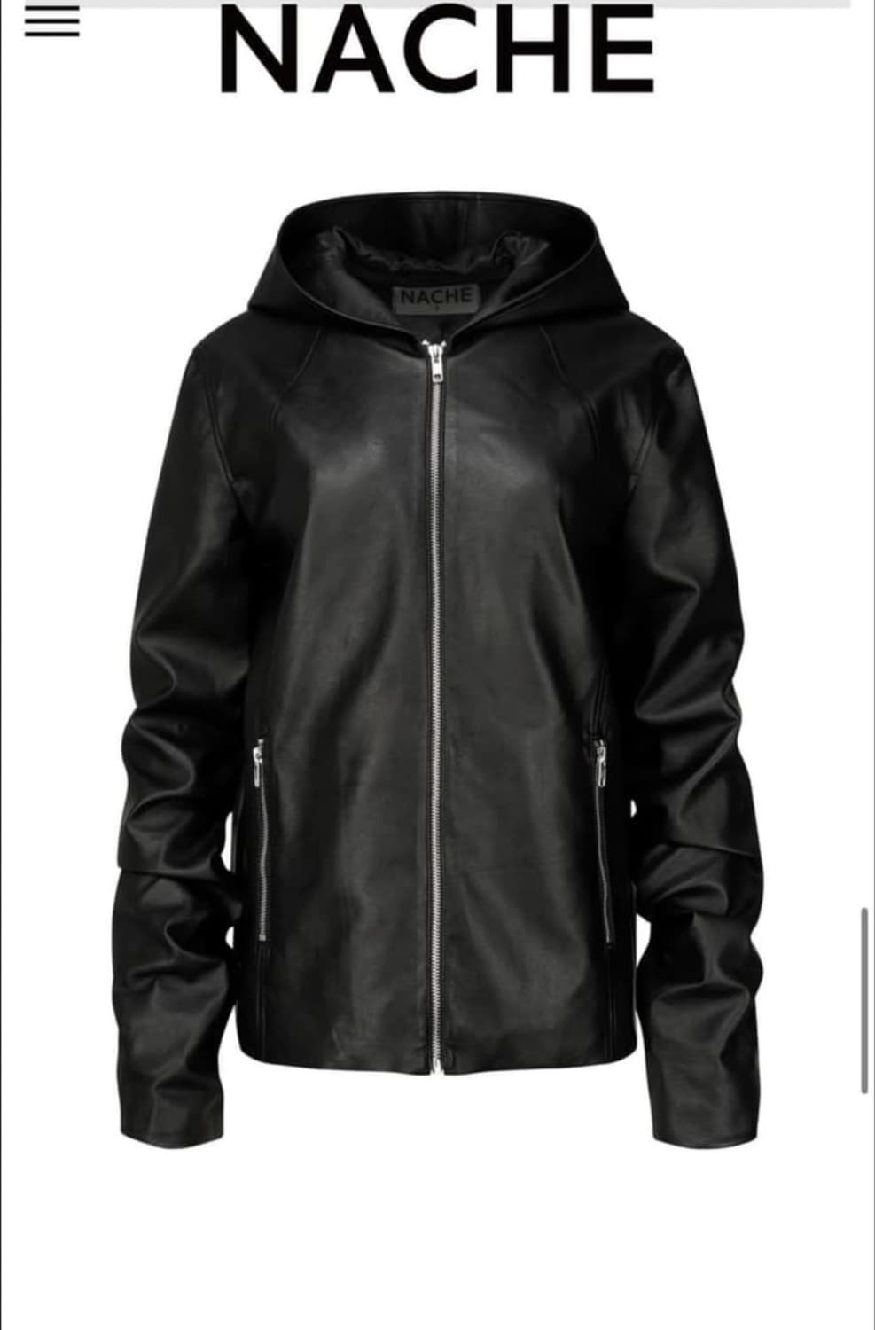 나체 후드 레더 자켓 1사이즈 구합니다ㅠㅠ 상품이미지2