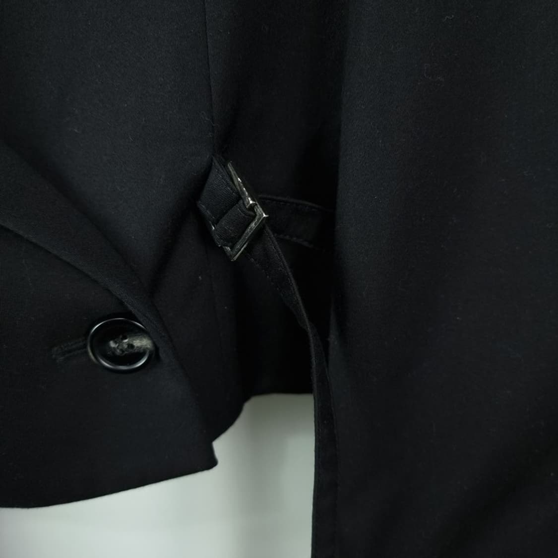 [배드블러드] 오버핏 더블 브레스트 블레이저 자켓 블랙 M19906 상품이미지6