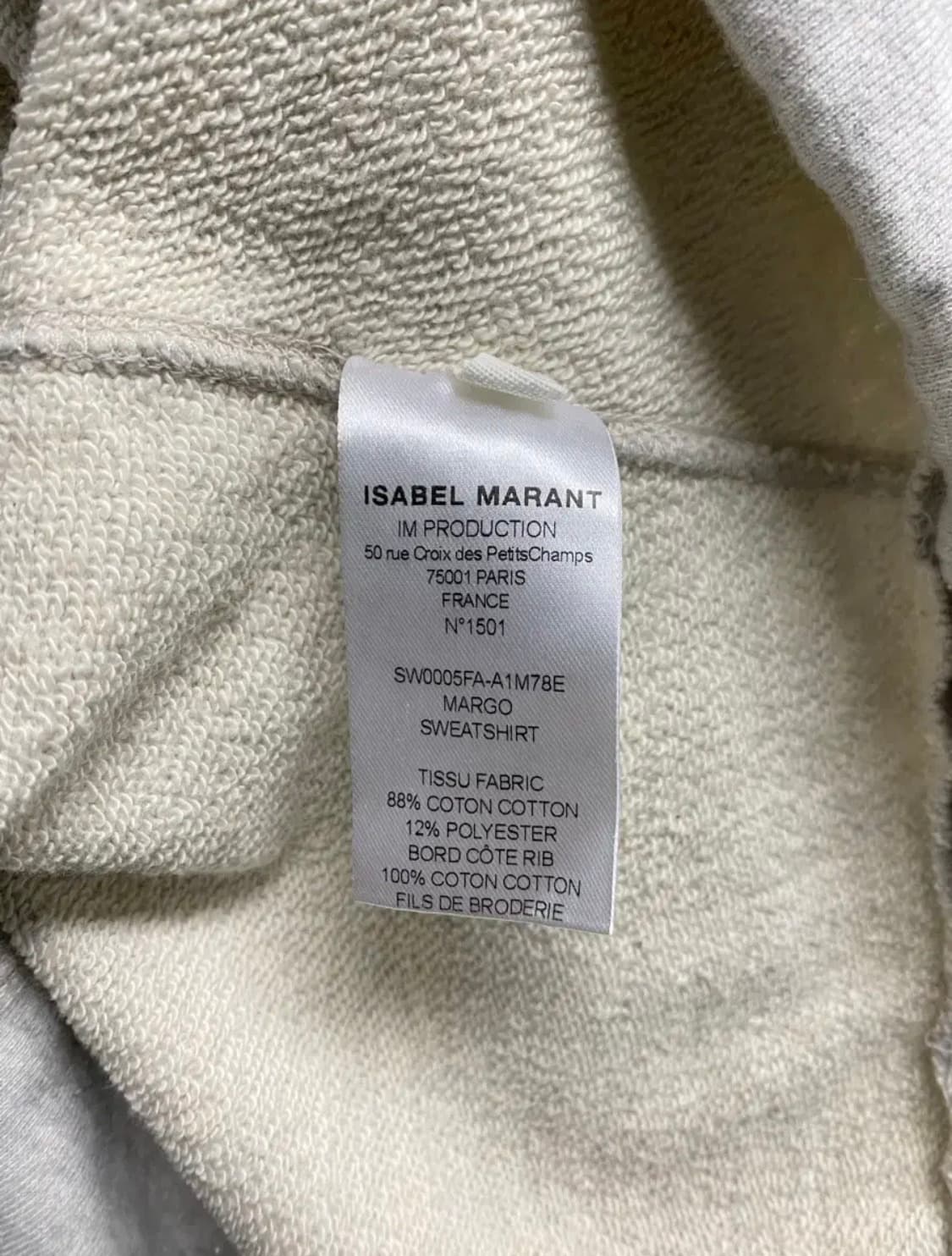 이자벨마랑 isabel marant 크롭 스웨트셔츠 34 상품이미지5