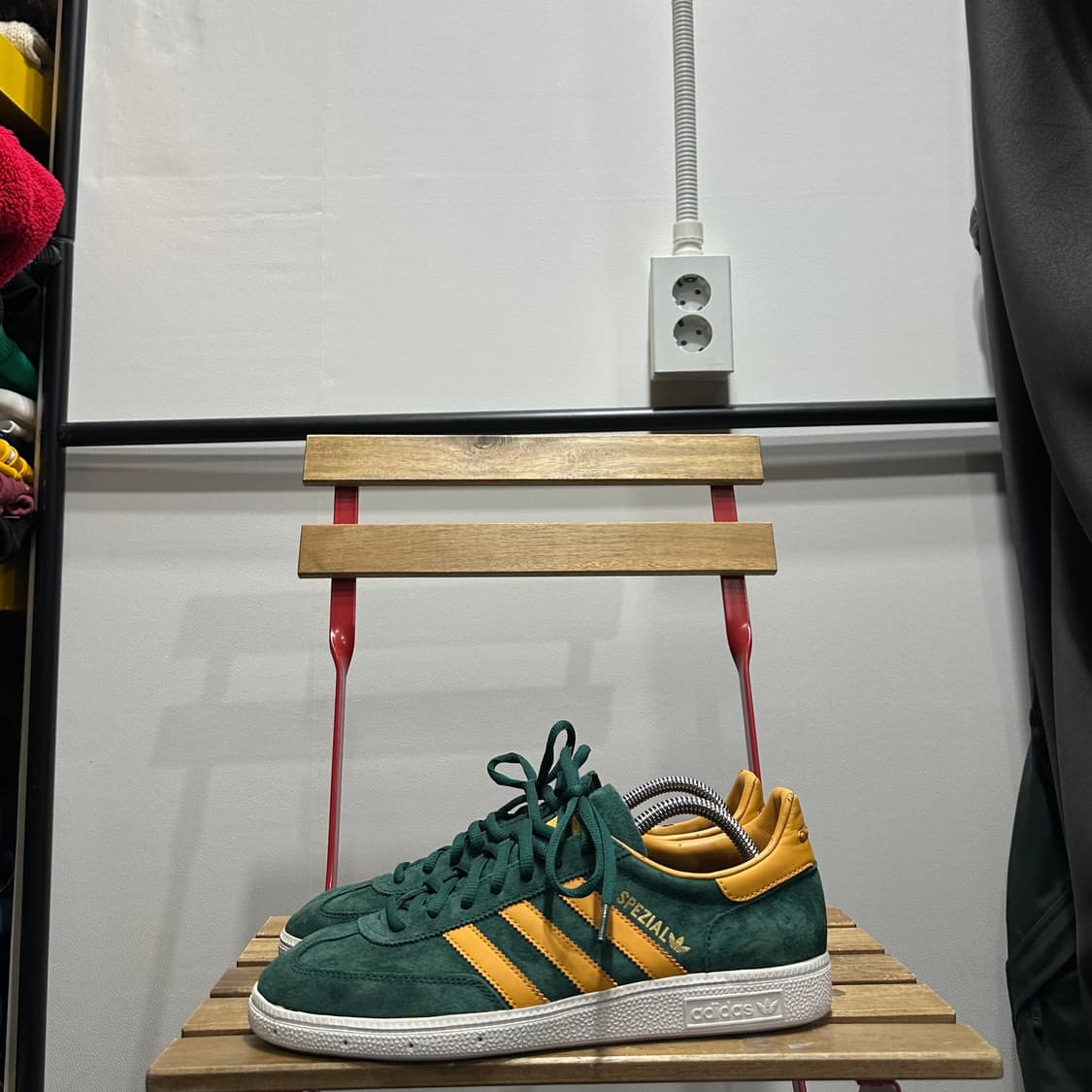 270) 아디다스 운동화 남성 남자 신발 스페지알 그린/골드 스웨이드 상품이미지3