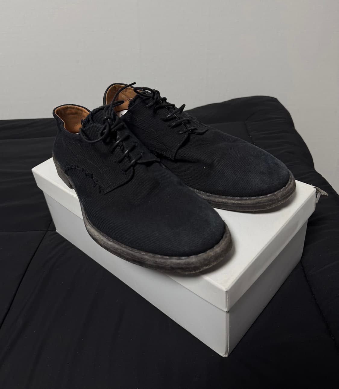 마르지엘라 러프아웃 캔버스 누벅 더비슈즈 상품이미지2