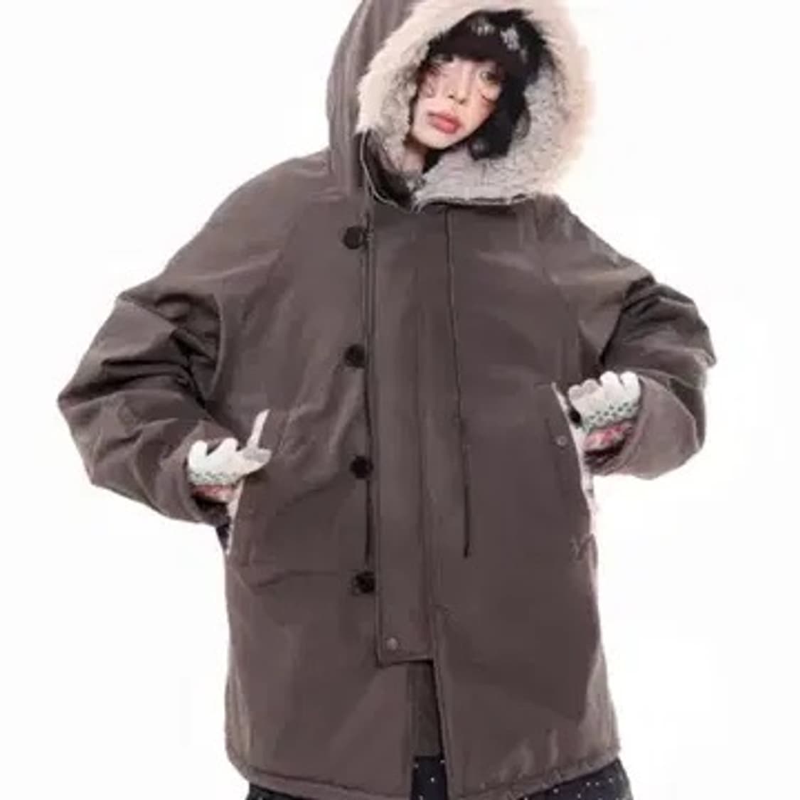 아사키 프레자키 야상 브라운 상품이미지1