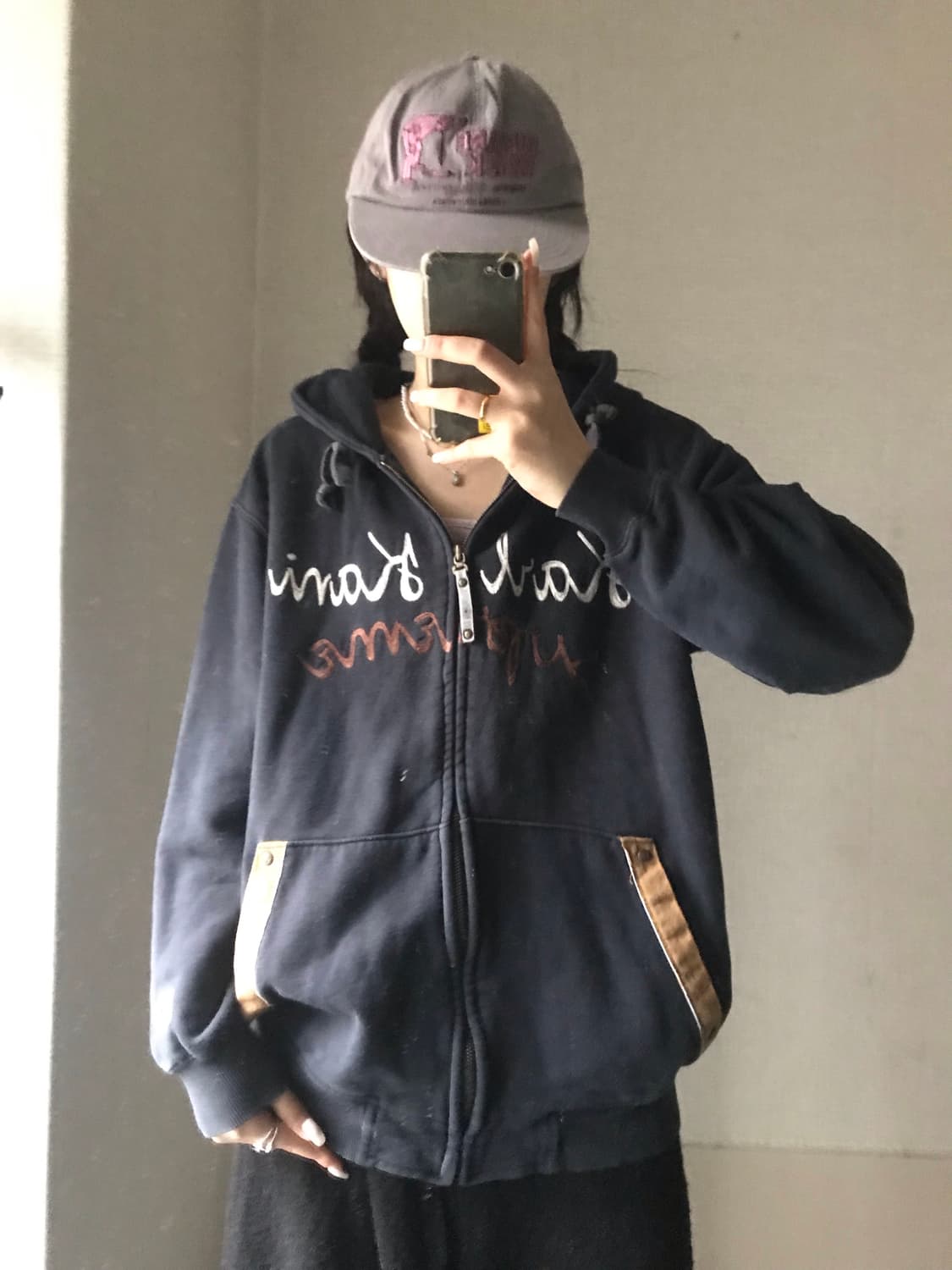 칼카니 00s 오버핏 후드집업 상품이미지2